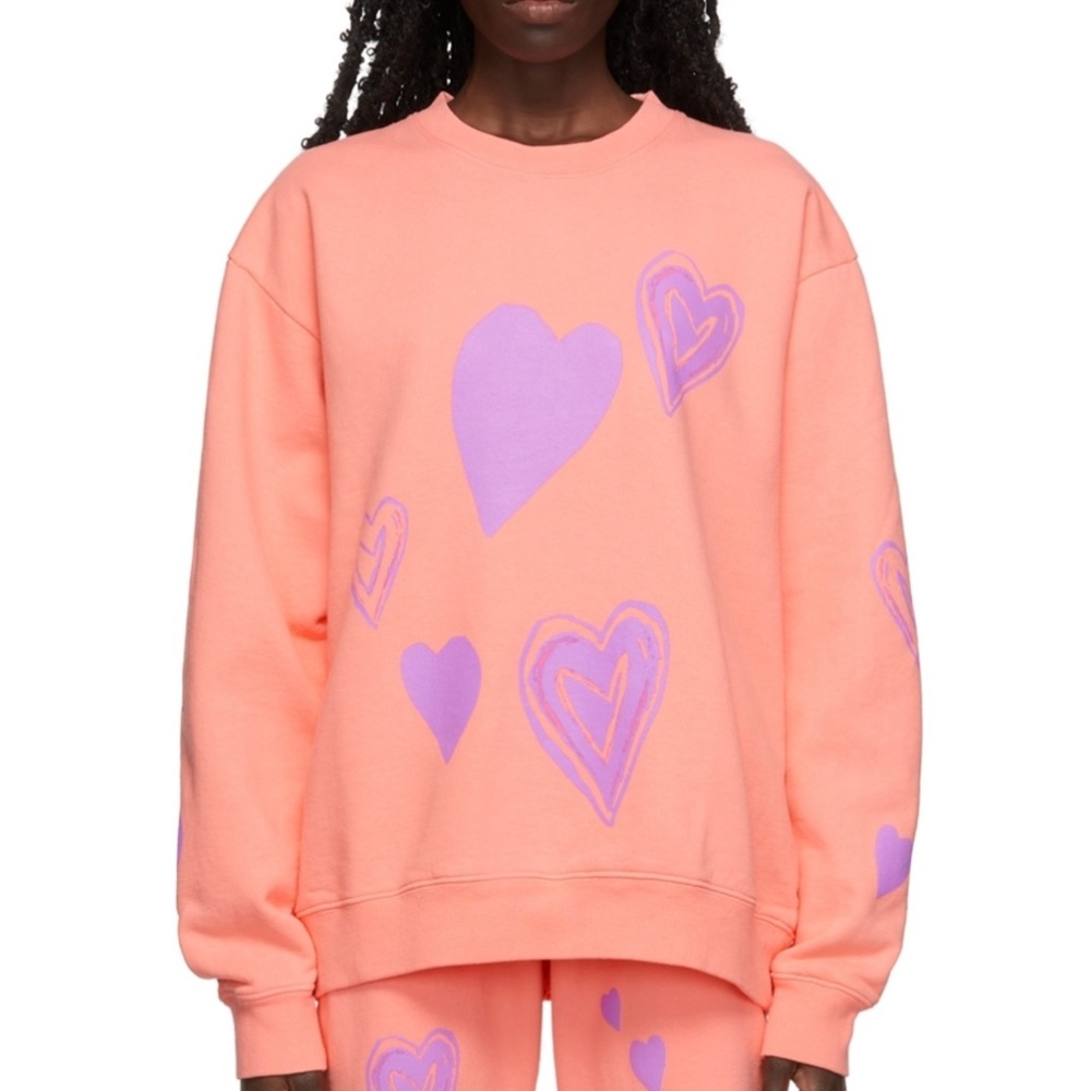 KIDS WORLDWIDE Pink Hearts Sweatshirt